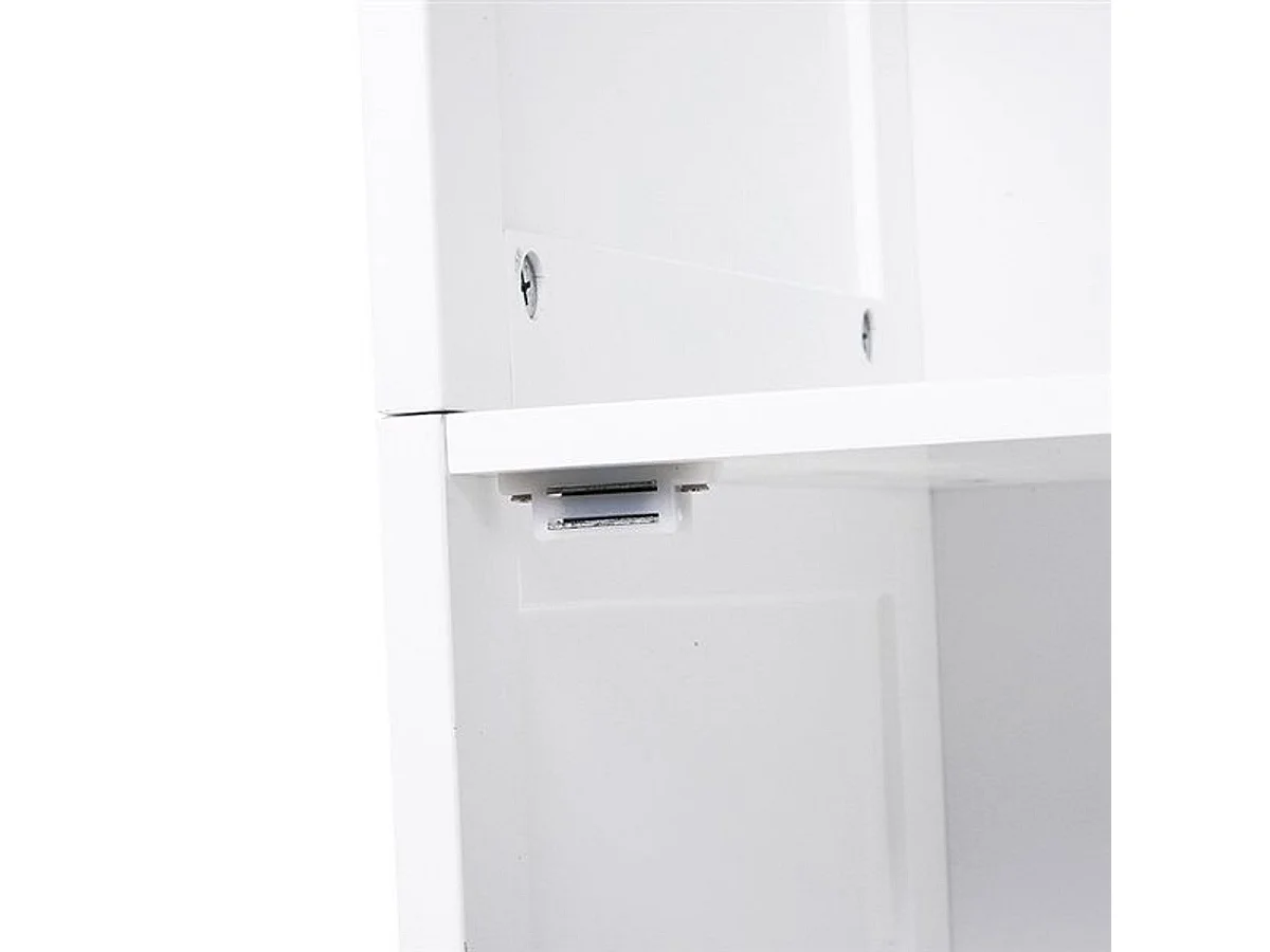 Armario alto de baño blanco 40x38x160cm kleankin