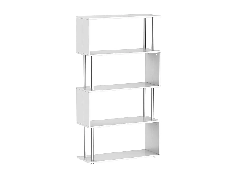 Librería mueble blanco 80x30x145 cm HOMCOM