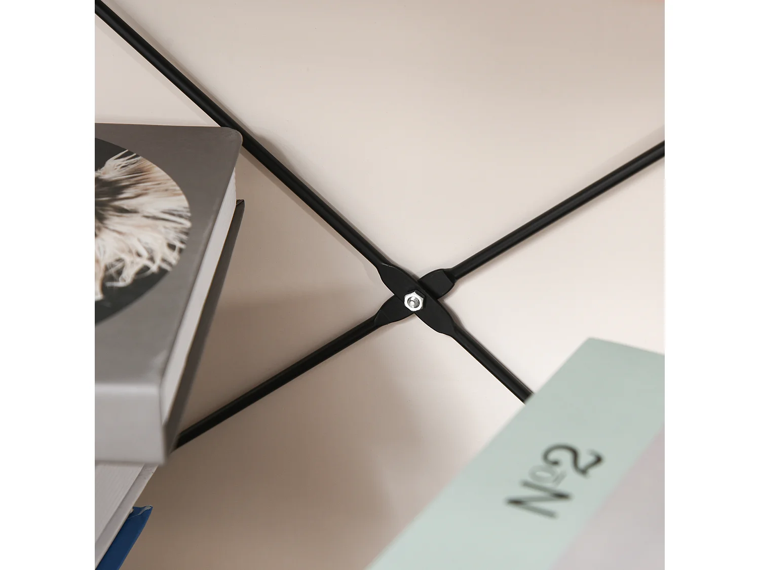 Estantería de 6 niveles negro y marrón rústico 80x30x180 cm HOMCOM