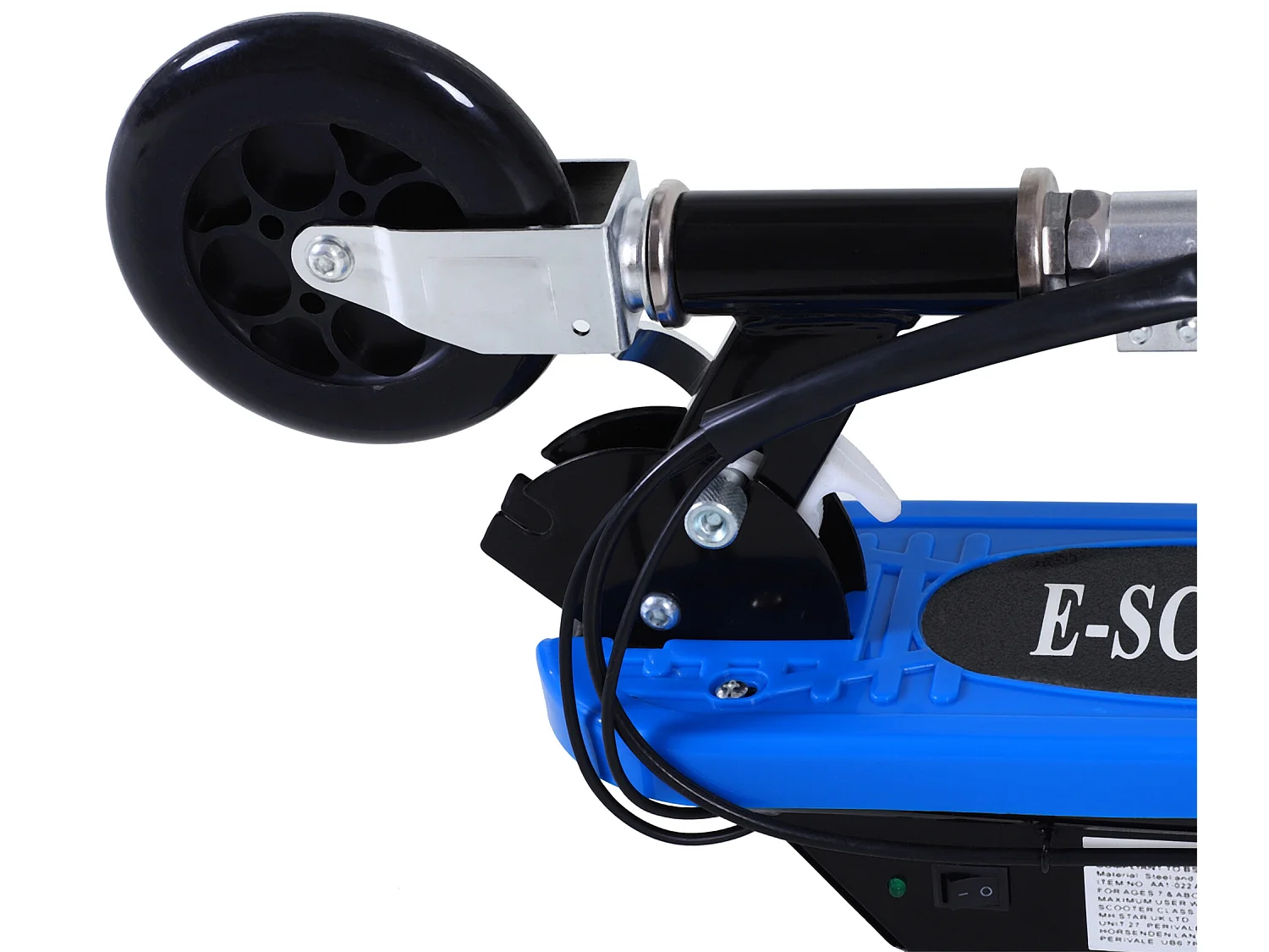 Patinete eléctrico para niños azul 78x37x95 cm HOMCOM