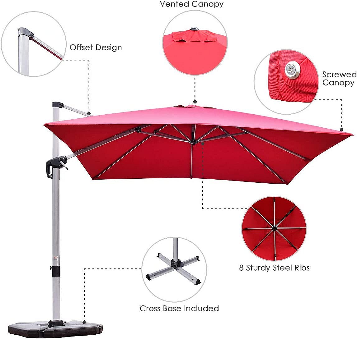 MACAGGTNTU Grand Parasol De Plage 200/220/240/260cm Parasol