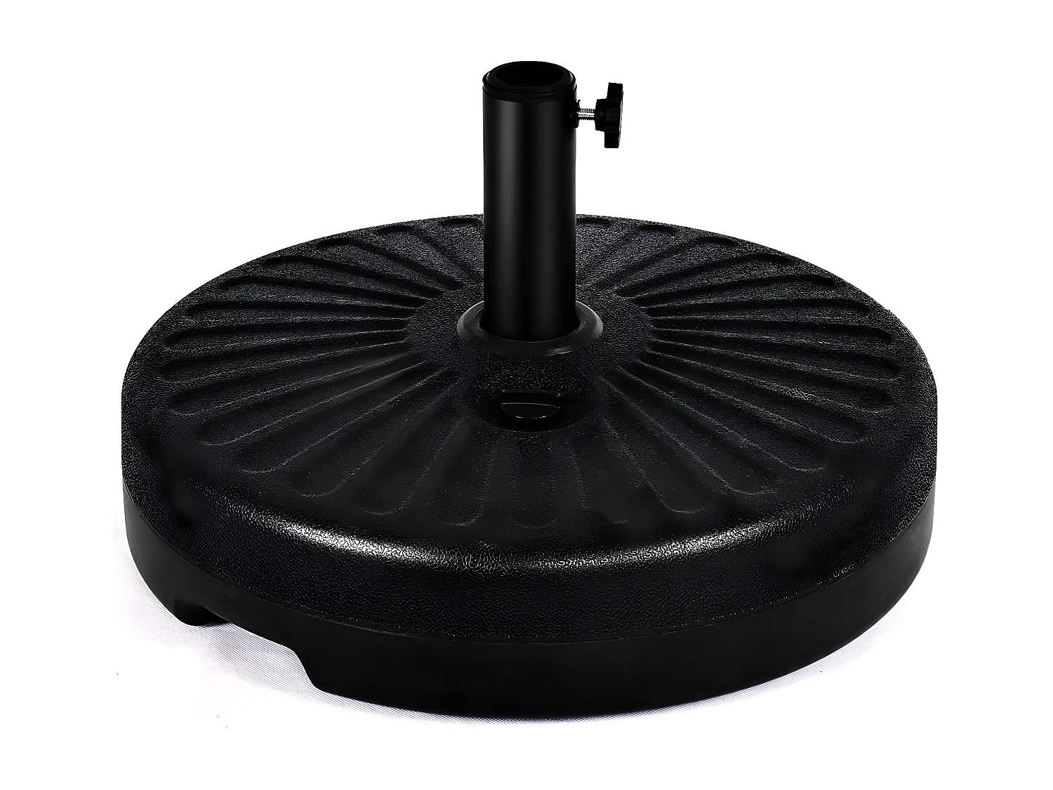 Base/Pied de Parasol Base de Parasol Support pour parasol Plastic Injection d'eau 23L rond noir