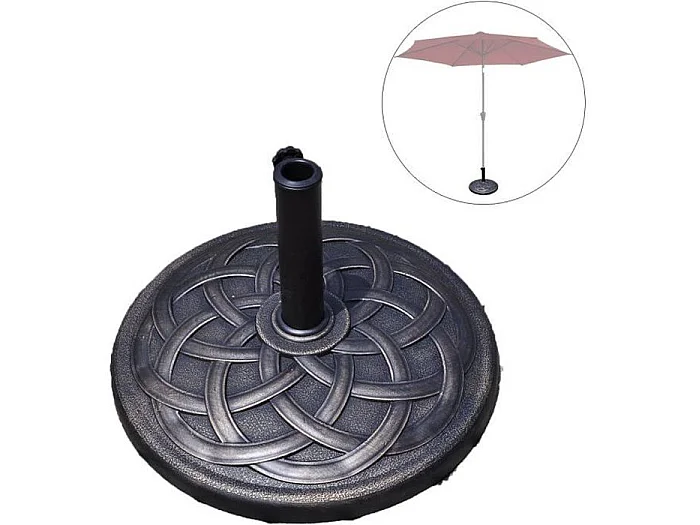 Base/Pied de Parasol Support pour parasol ou parapluie Convient pour Diamètre de 38mm ou 48mm Support pour parasol rond Bronze