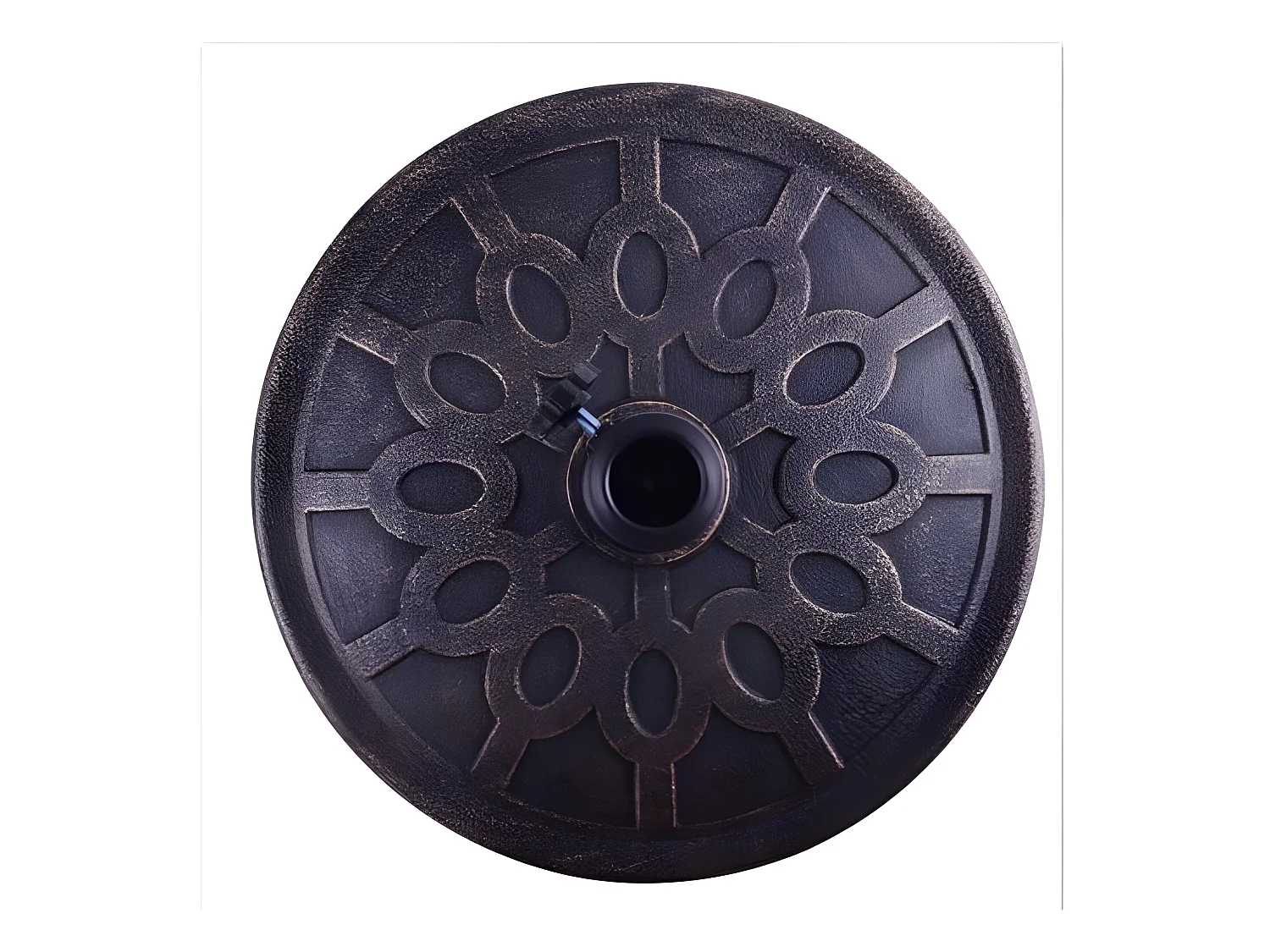 Base/Pied de Parasol Support pour parasol ou parapluie Convient pour Diamètre de 38mm ou 48mm Support pour parasol rond Bronze