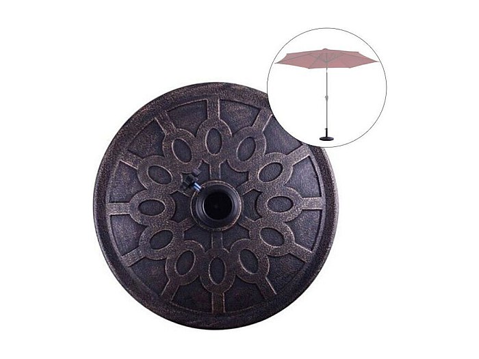 Lot De 2 Vis De Base Pour Pied De Parasol - 2 Tailles : 3.8 Cm Et 4.8 Cm - 6 Pièces Avec Vis De Fixation - Pour Terrasse, Jardin, Plage