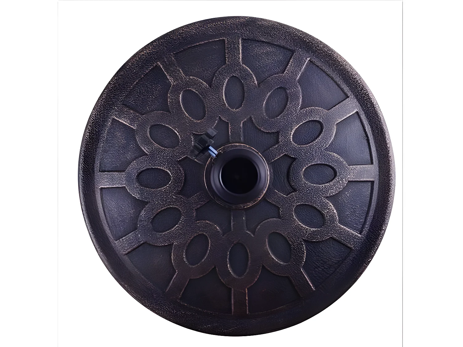 Base/Pied de Parasol Support pour parasol ou parapluie Convient pour Diamètre de 38mm ou 48mm Support pour parasol rond Bronze