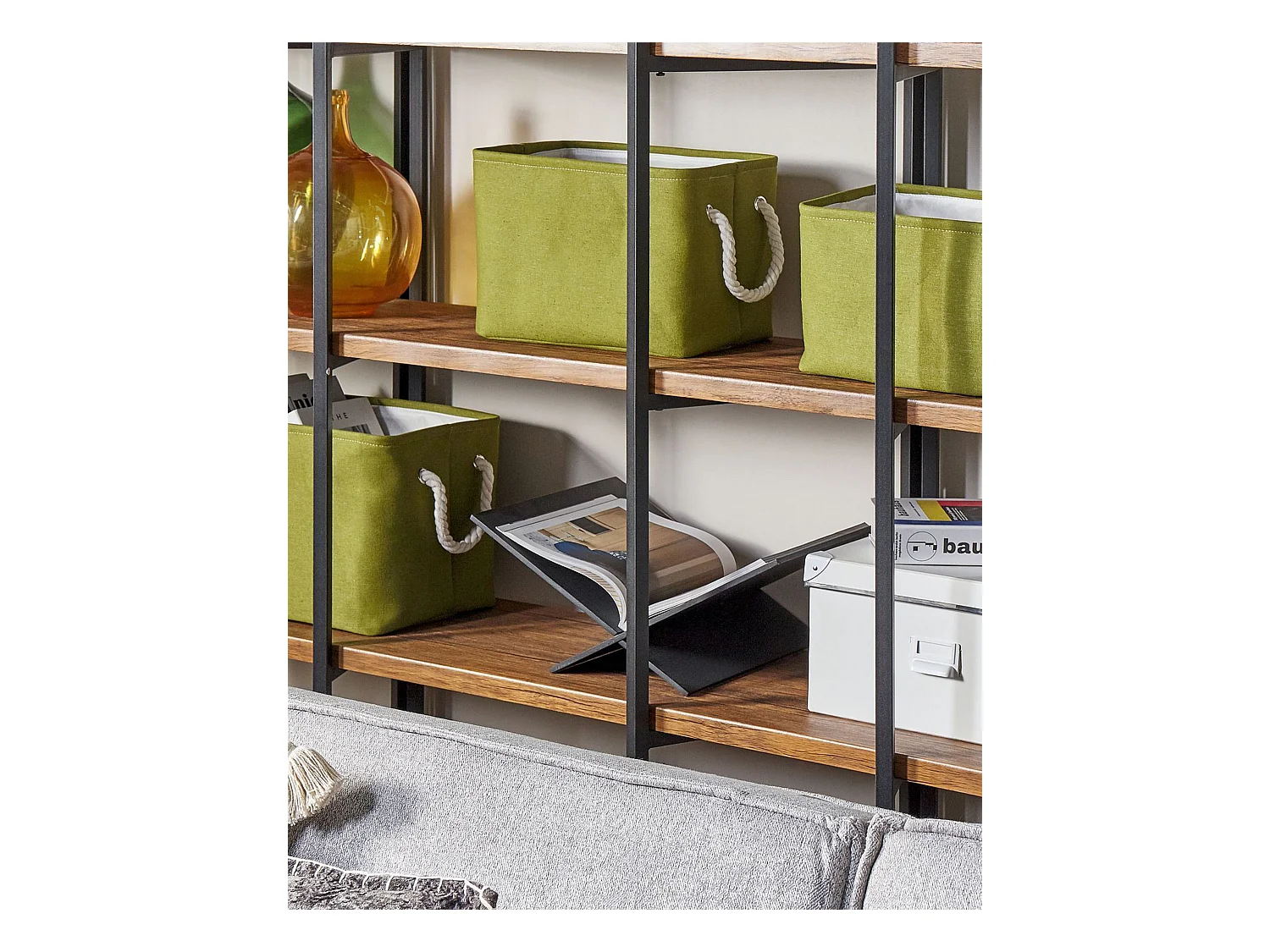 Set van 3 manden DARQAB Katoen Olijfgroen