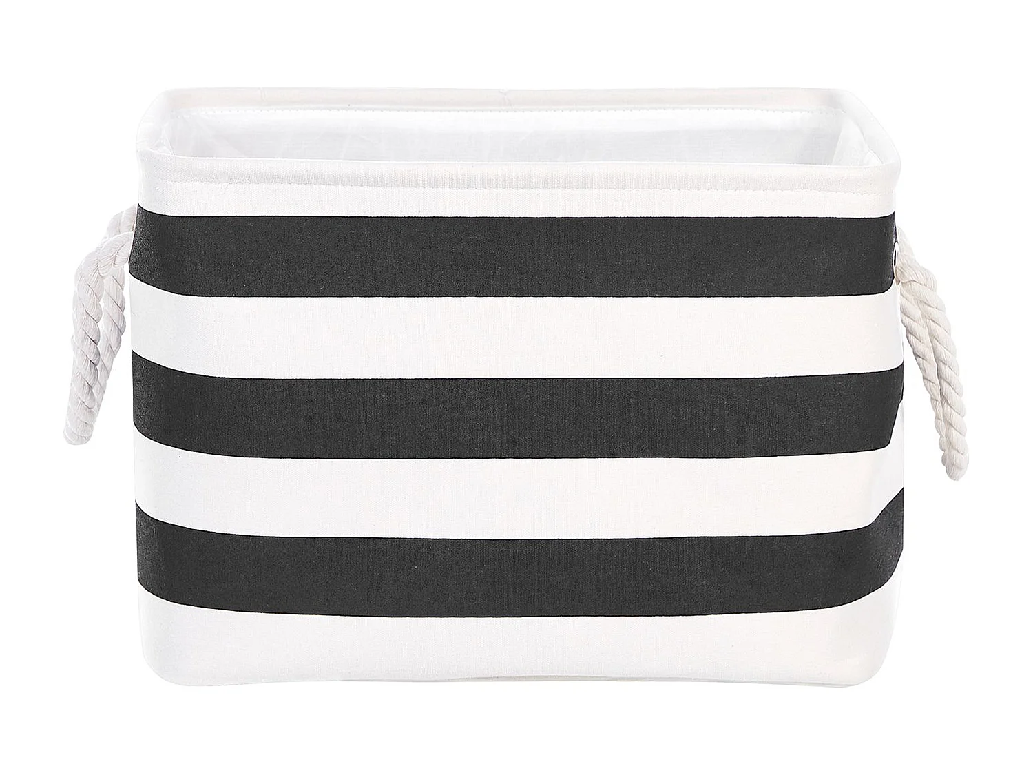 Lot de 3 paniers DARQAB Coton Noir/blanc