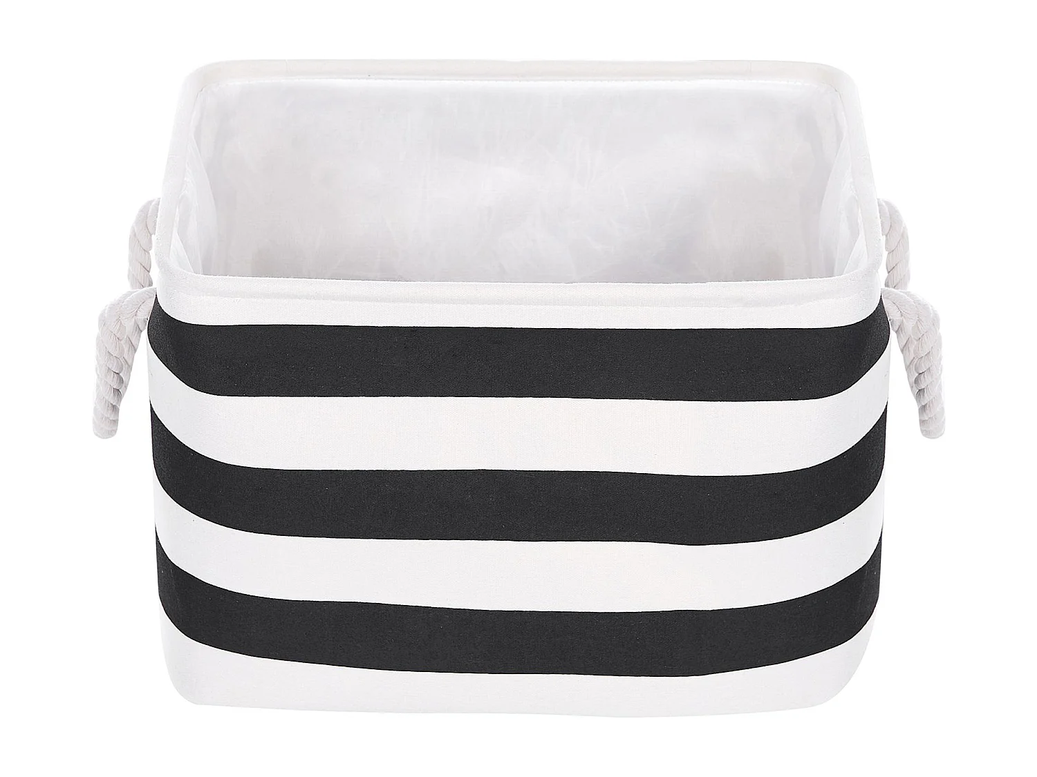 Lot de 3 paniers DARQAB Coton Noir/blanc