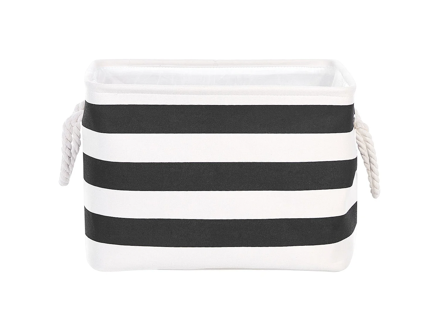 Lot de 3 paniers DARQAB Coton Noir/blanc