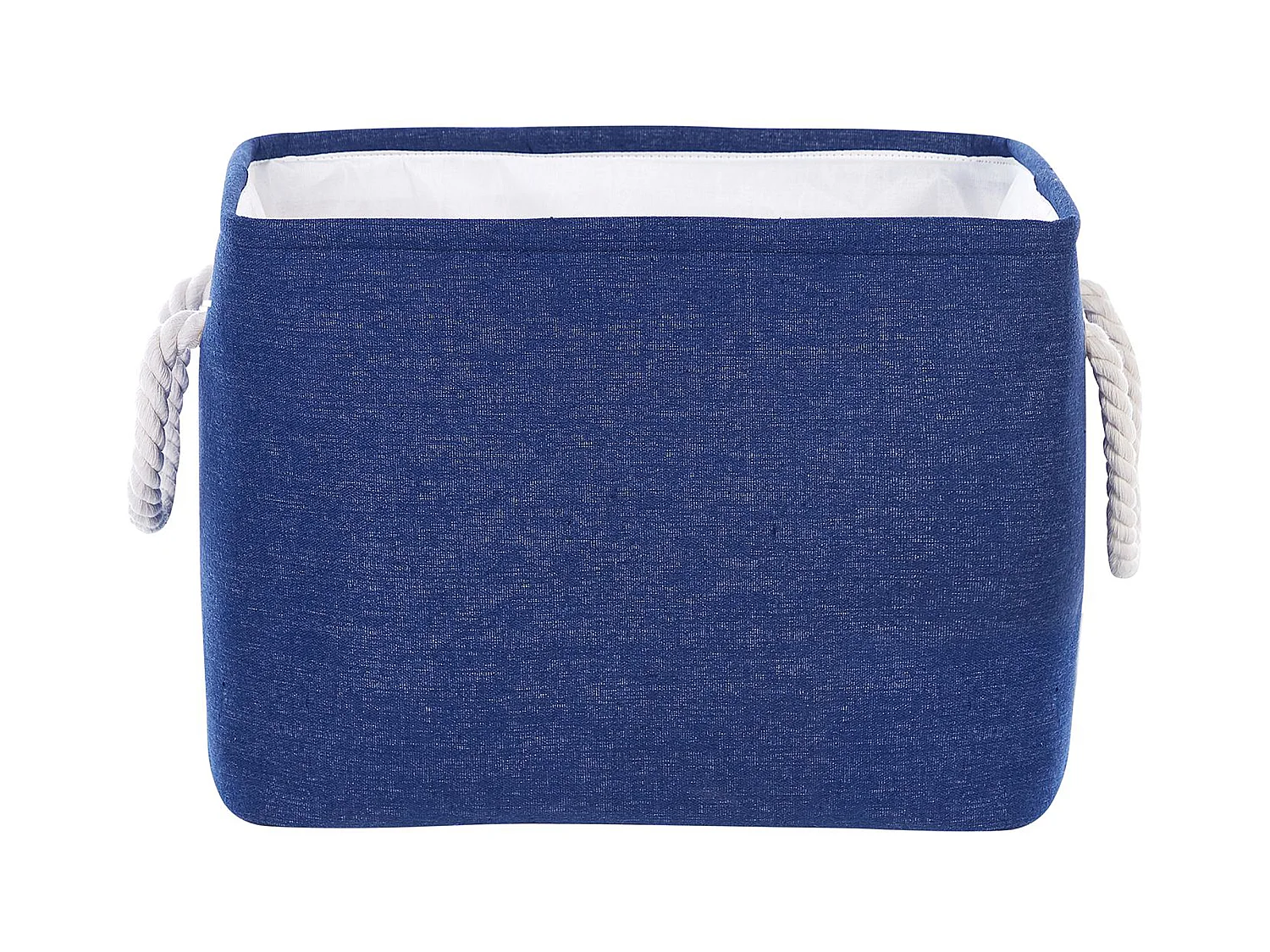 Aufbewahrungskorb 3er Set blau handgemacht Textilkorb mit Griffen Modern Darqab