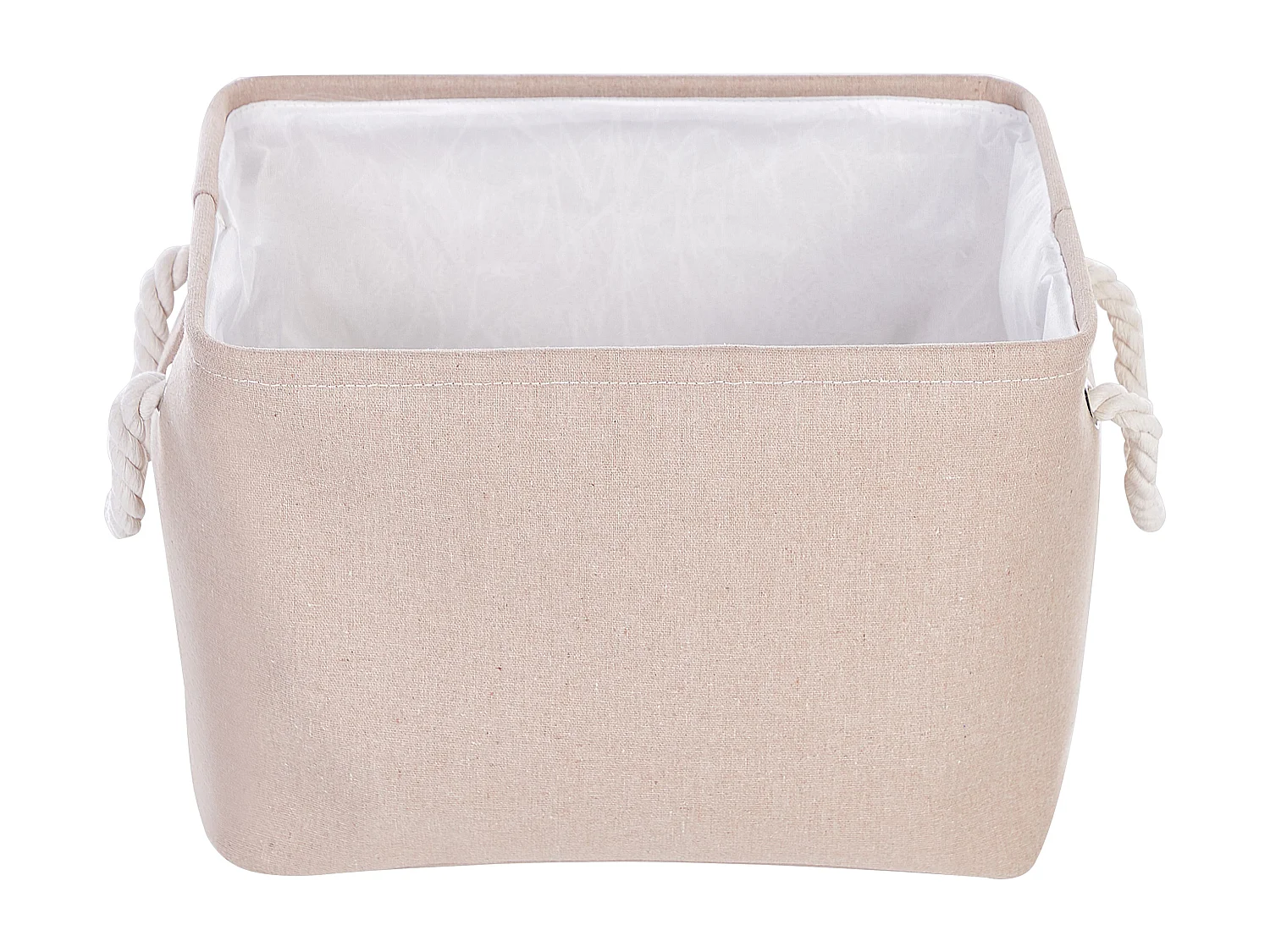 Set di 3 cestini DARQAB Cotone Tortora