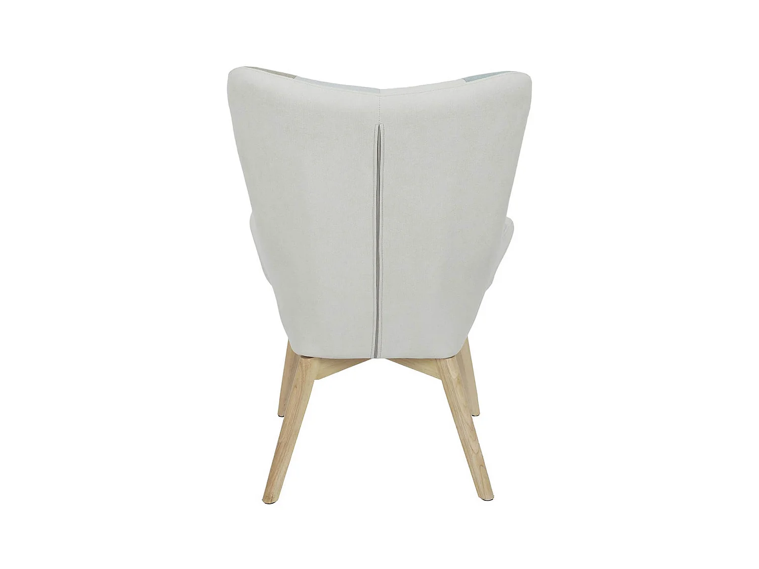 DAMAS - Fauteuil Motif Patchwork Bleu et Gris