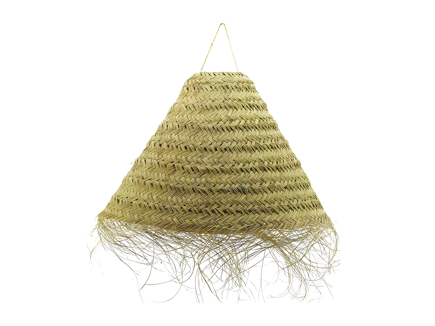 Abat-jour en jonc fin