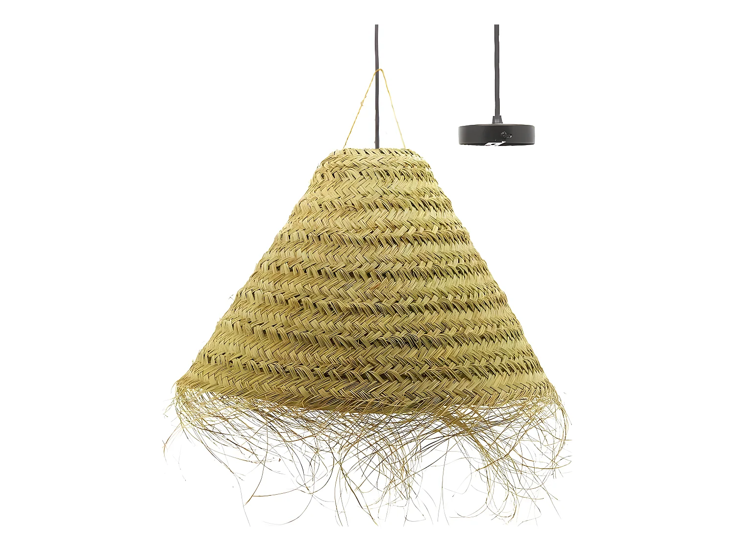 Abat-jour en jonc fin