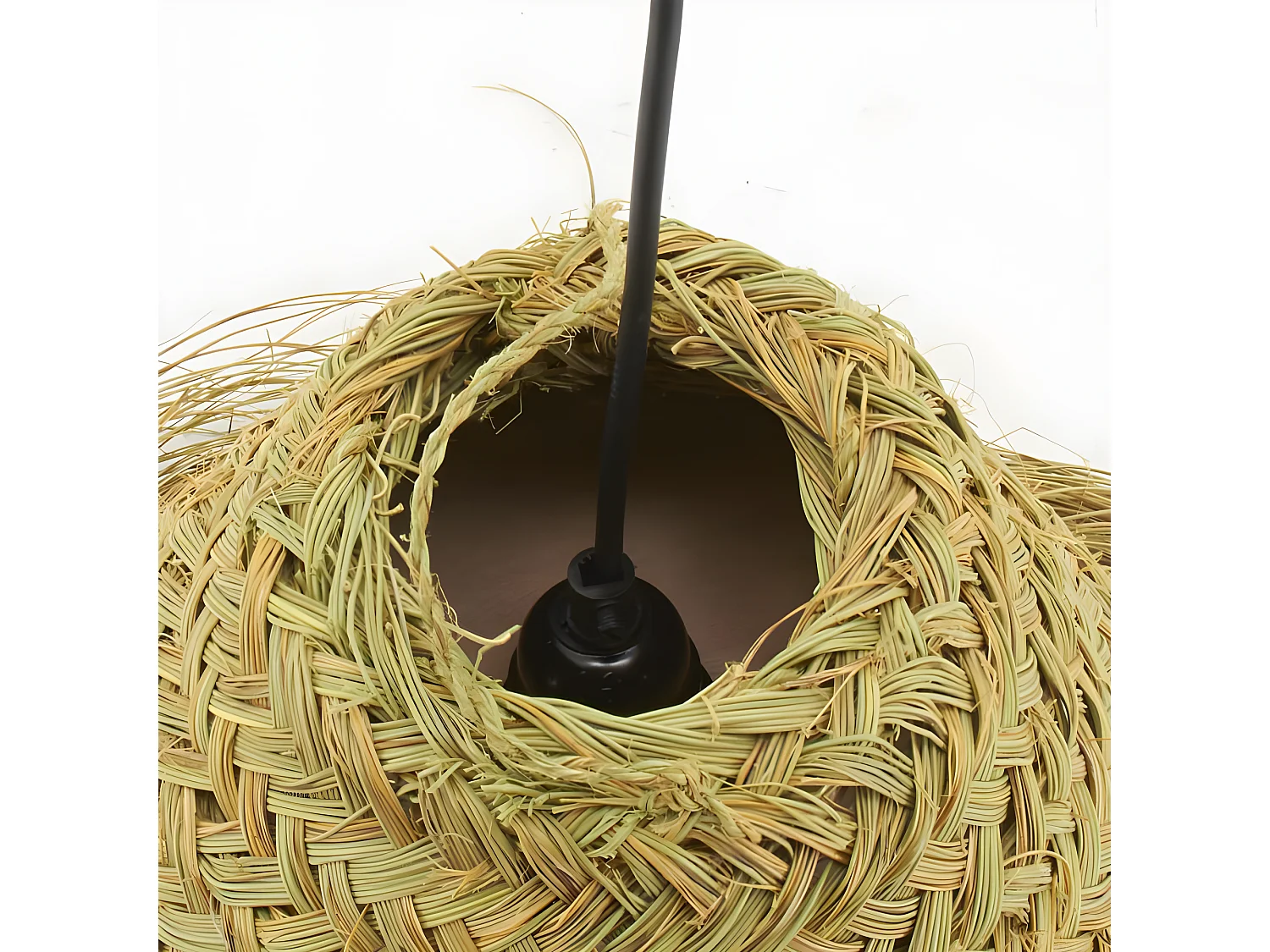 Abat-jour en jonc fin