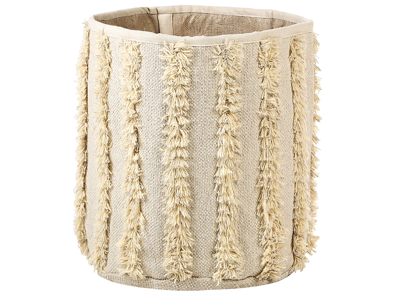 Lot de 2 paniers KAKKI Coton Beige