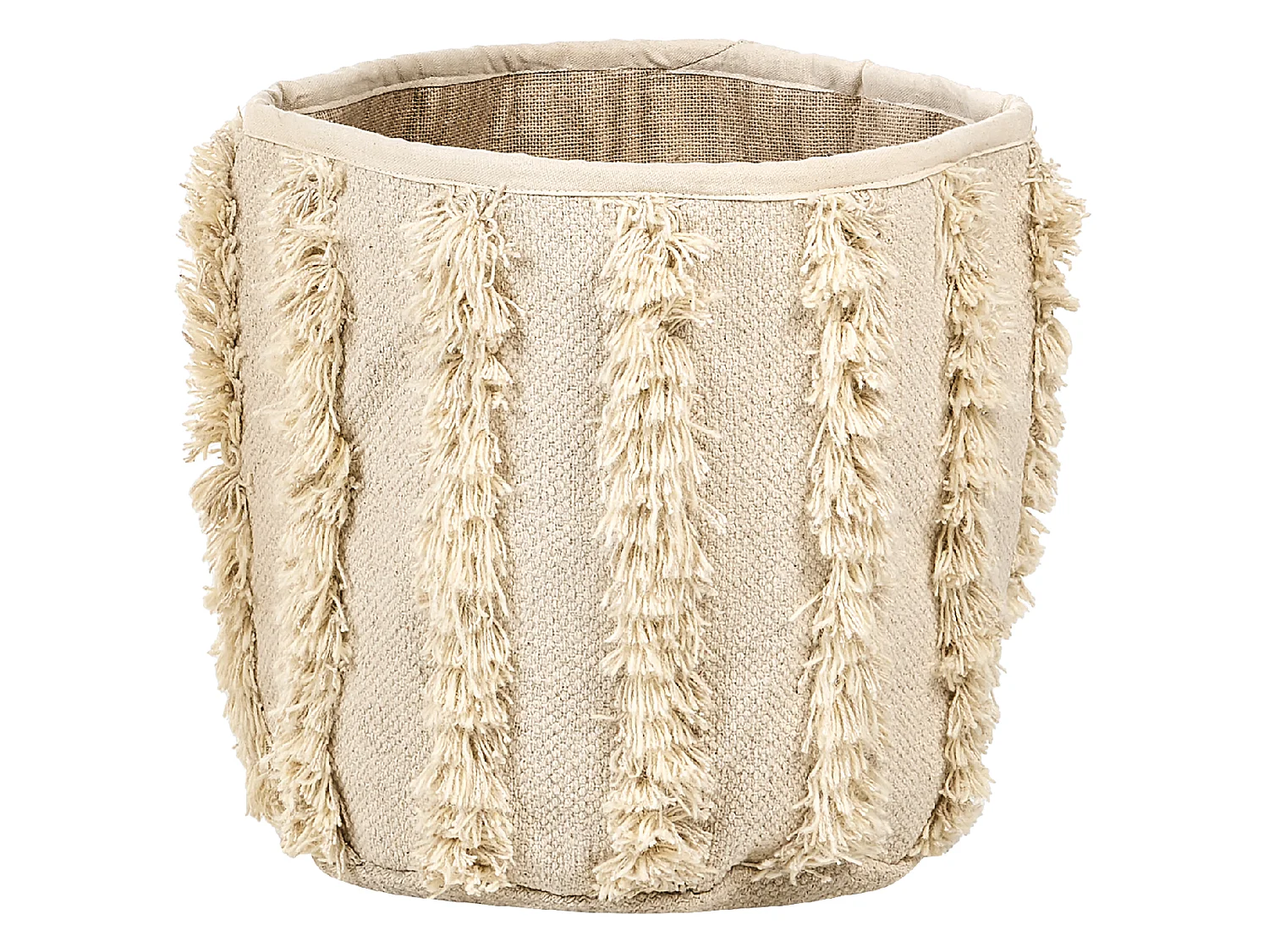 Lot de 2 paniers KAKKI Coton Beige
