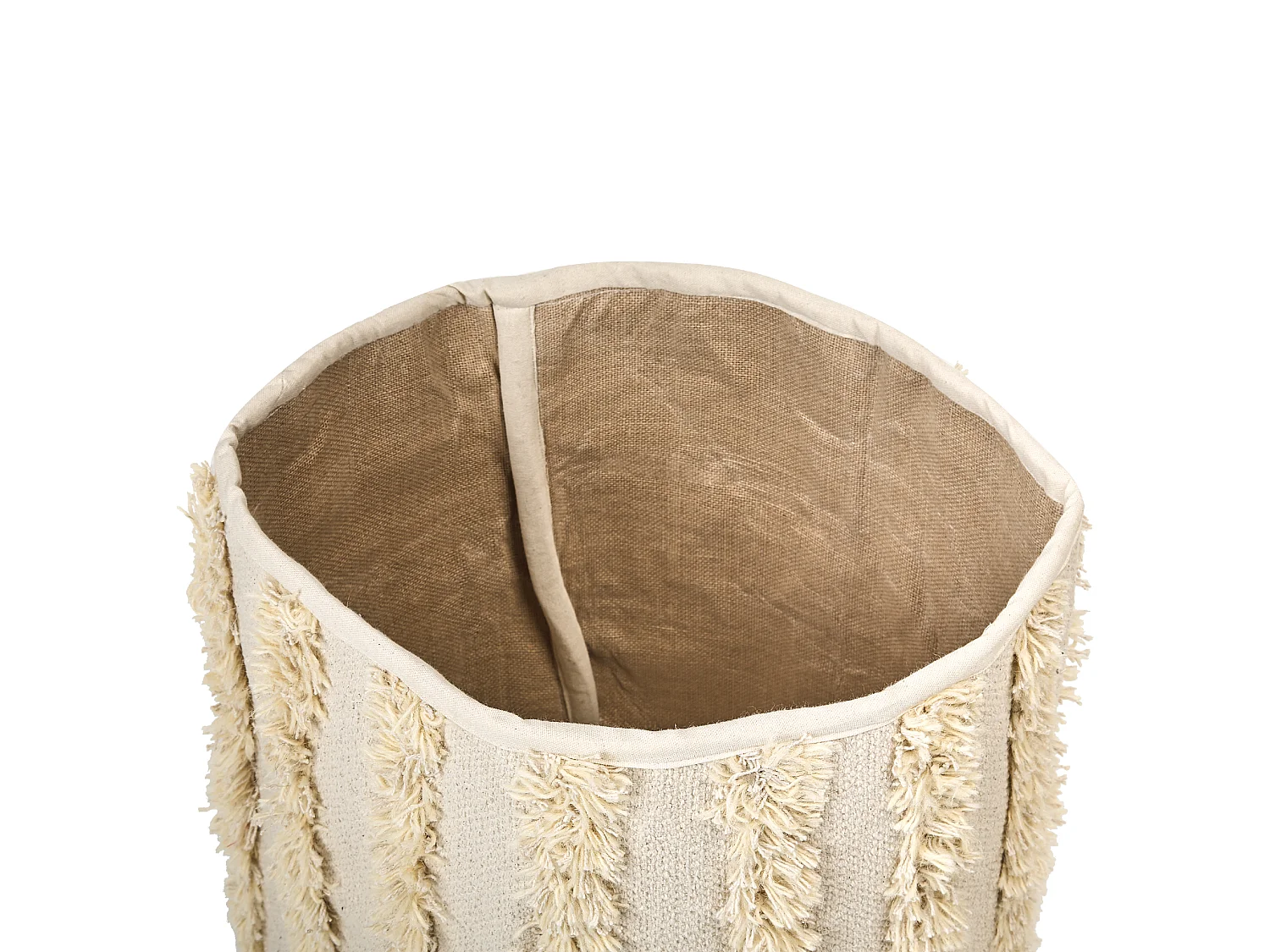 Lot de 2 paniers KAKKI Coton Beige