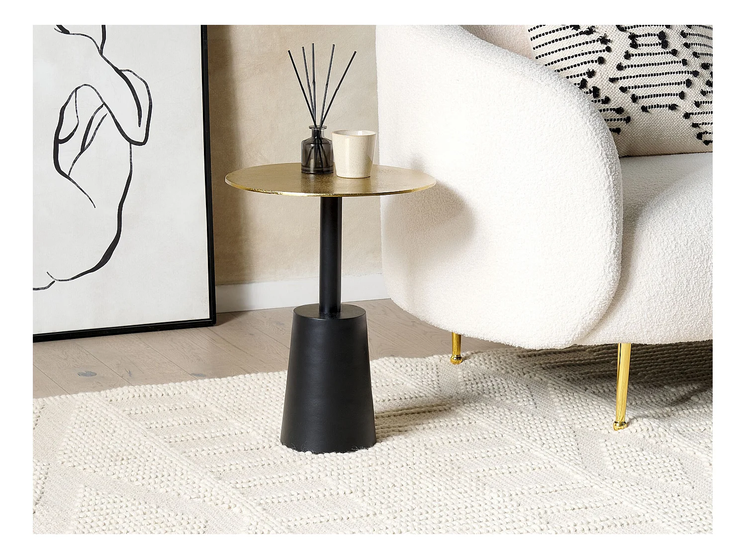 Mesa de apoio TANAMI Metal Dourado