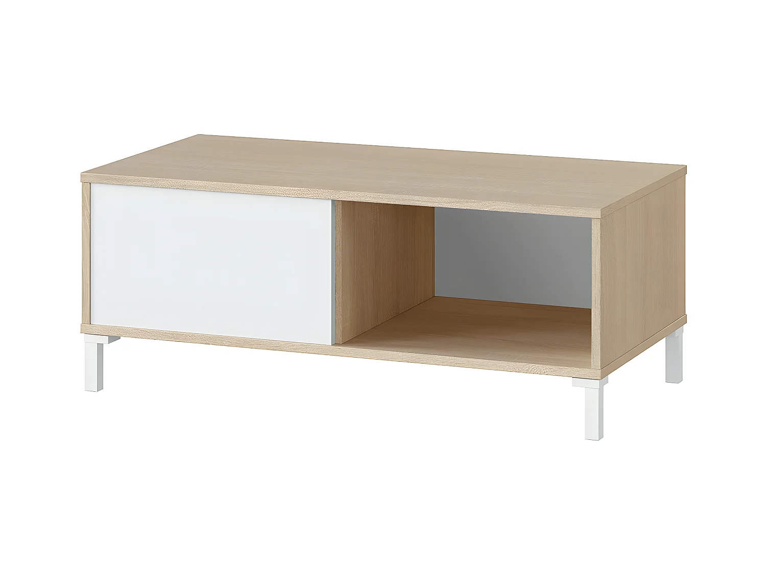 Couchtisch mit 2 Aufbewahrungsnischen Brooklyn - L100 cm