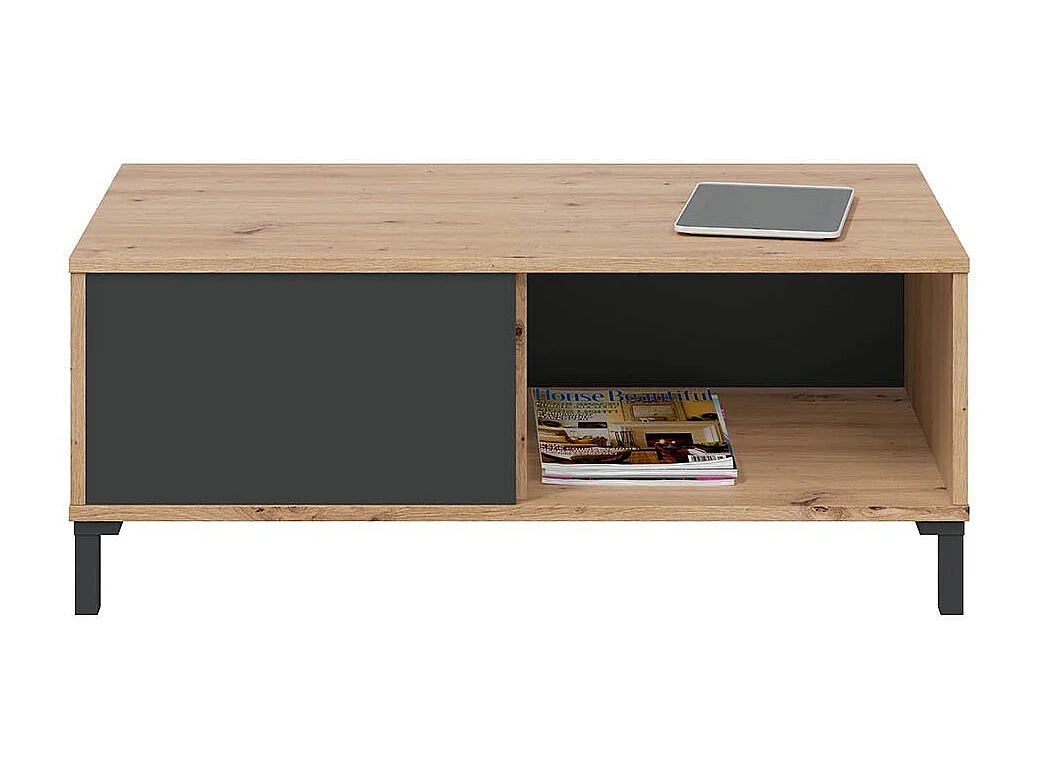 Couchtisch mit 2 Aufbewahrungsnischen Brooklyn - L100 cm