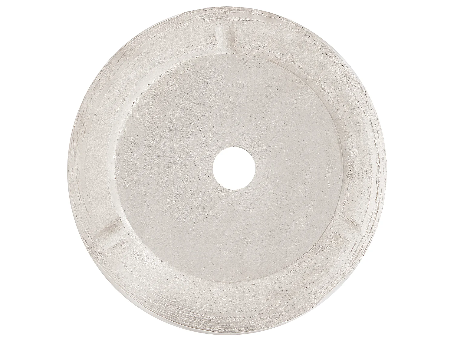 Blumentopf Beton-Optik beige rund 26 x 26 x 25 cm Indoor Outdoor Modern Samos