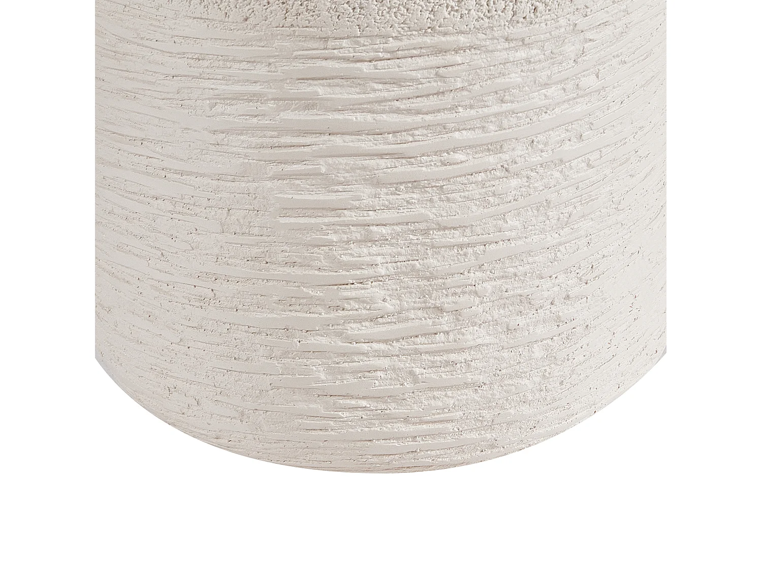 Blumentopf Beton-Optik beige rund 26 x 26 x 25 cm Indoor Outdoor Modern Samos