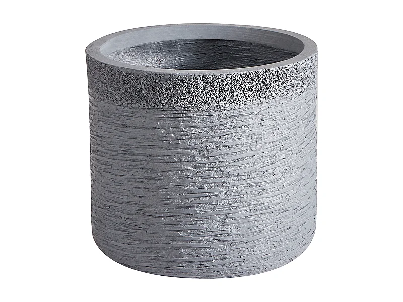 Blumentopf Beton-Optik grau rund 26 x 26 x 25 cm Indoor Outdoor Modern Samos