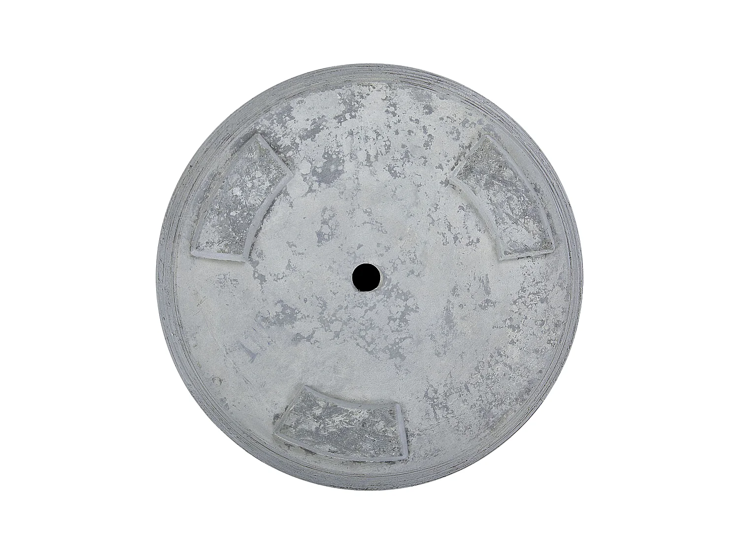 Blumentopf Beton-Optik grau rund 26 x 26 x 25 cm Indoor Outdoor Modern Samos