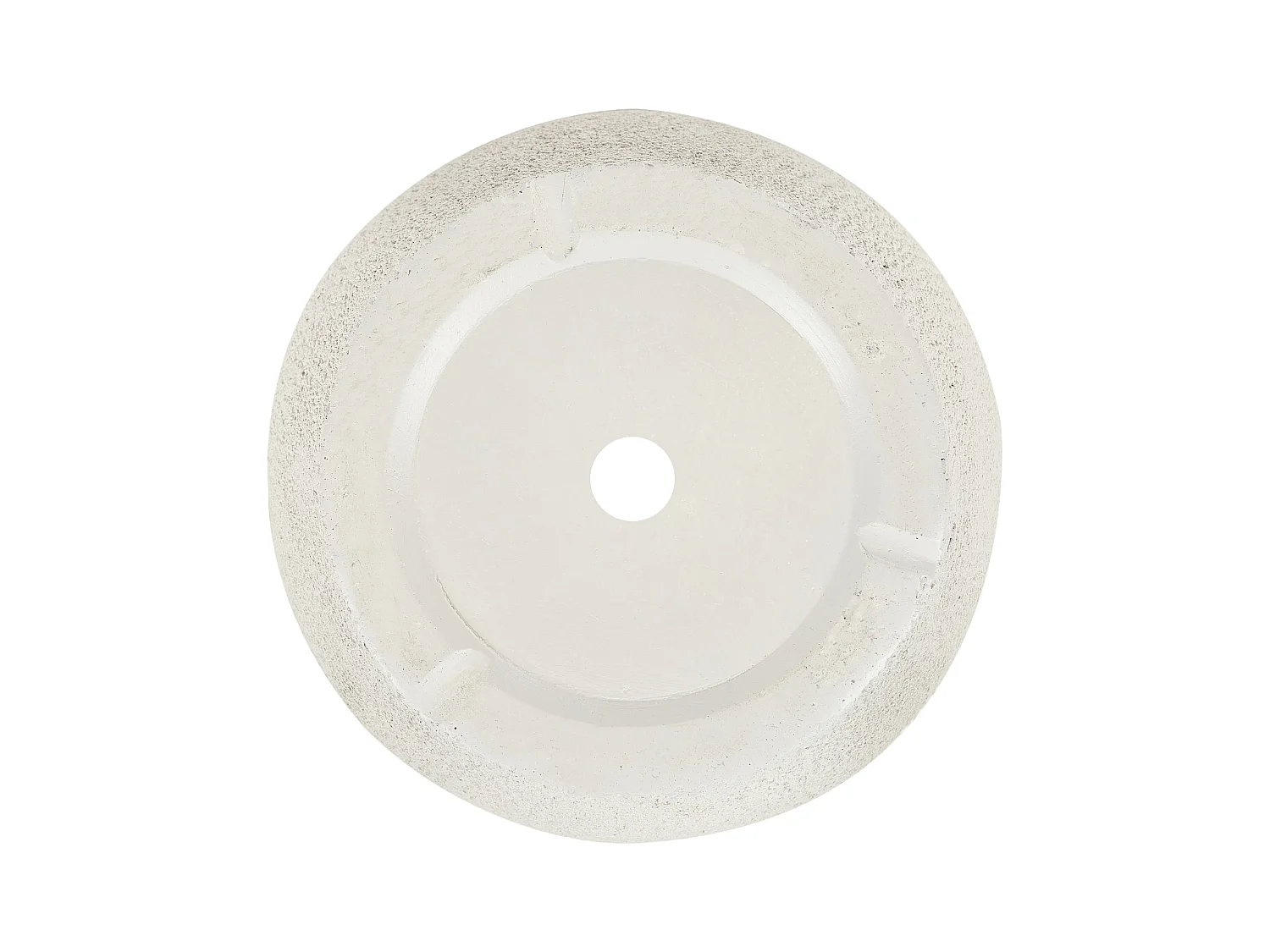 Outdoor Blumentopf Beton-Optik weiß rund 36 x 36 x 32 cm Modern Kannia
