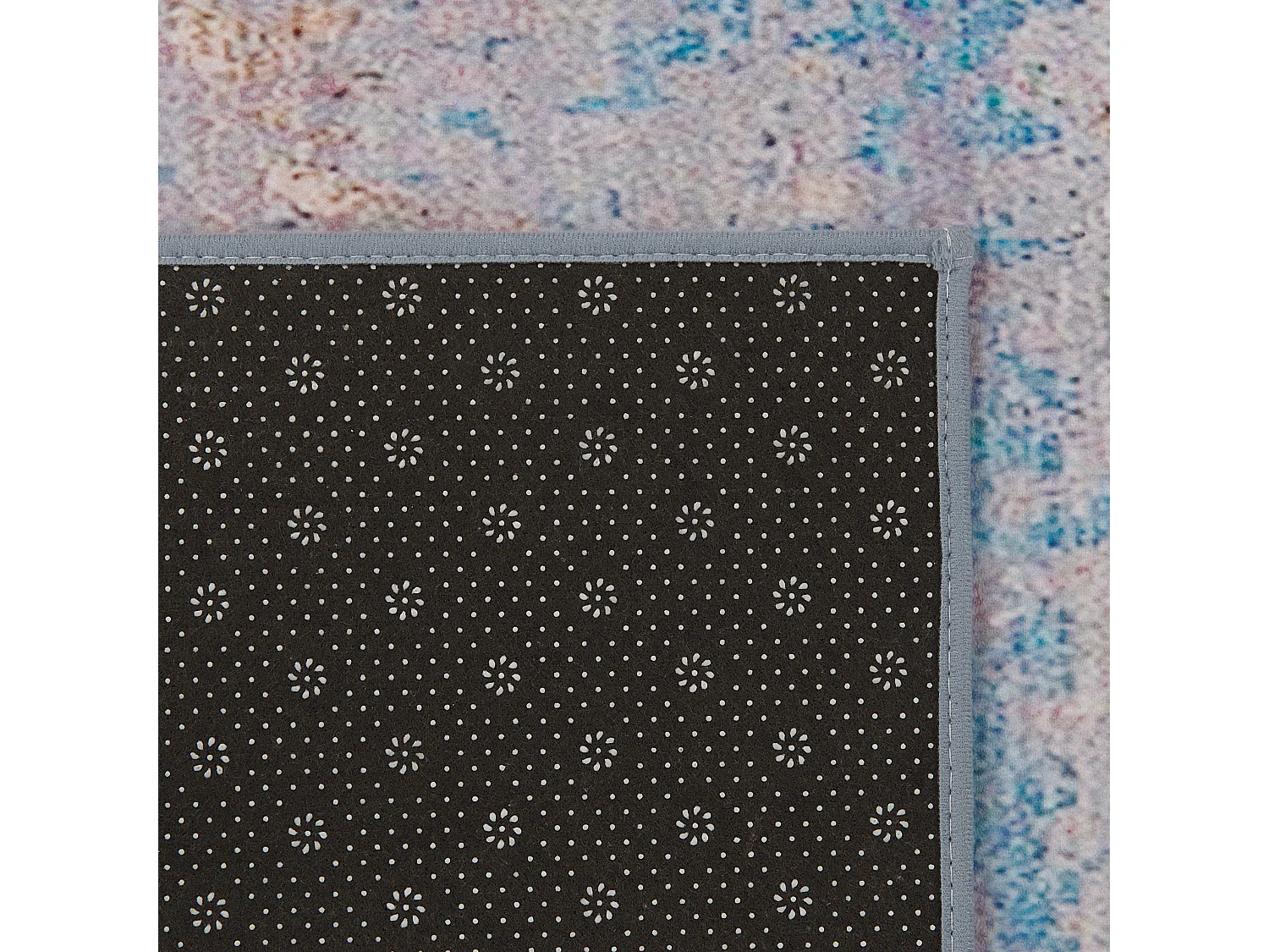 Vloerkleed polyester blauw 140 x 200 cm INEGOL