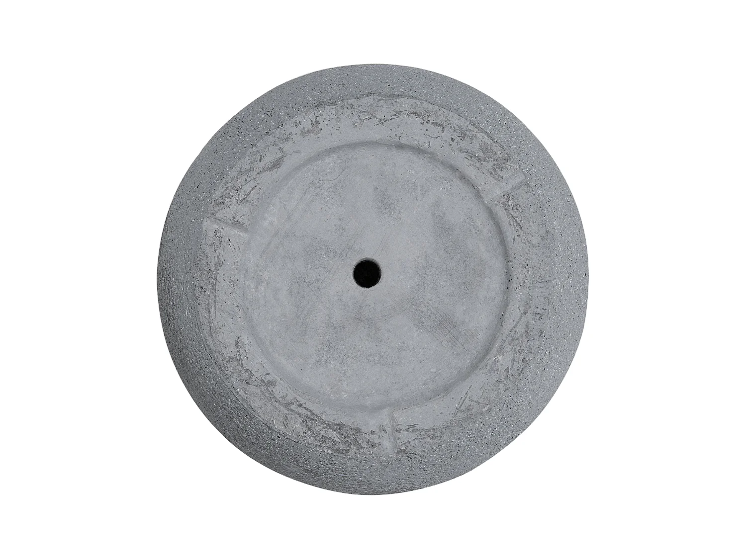 Outdoor Blumentopf Beton-Optik grau rund 55 x 55 x 53 cm Modern Kannia