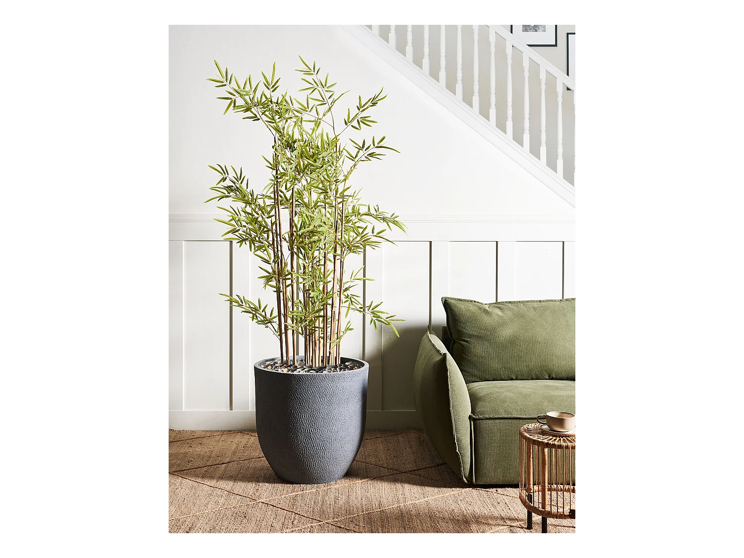 Cache-pot KANNIA 55 cm Gris clair