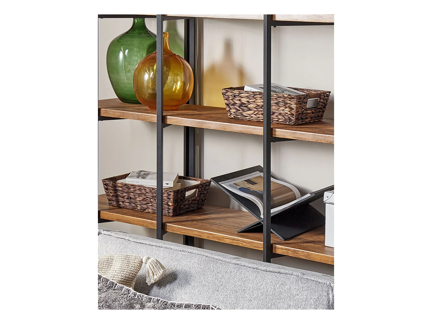 Set van 2 manden PANDZ Wicker Donkerbruin