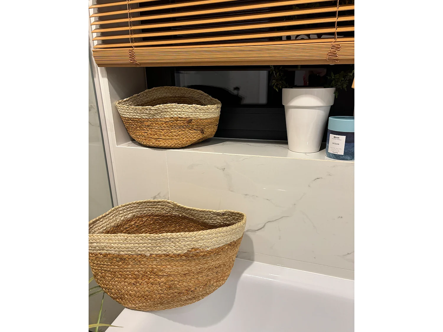 Lot de 3 paniers TAJORI Jute Naturel