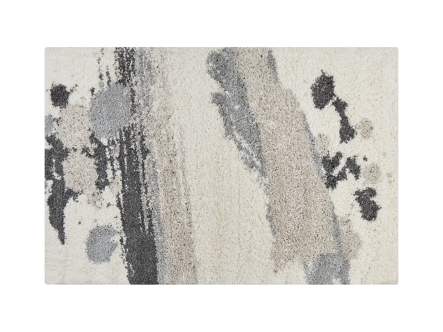 Alfombra blanco/negro/gris 200 x 300 cm GORIS