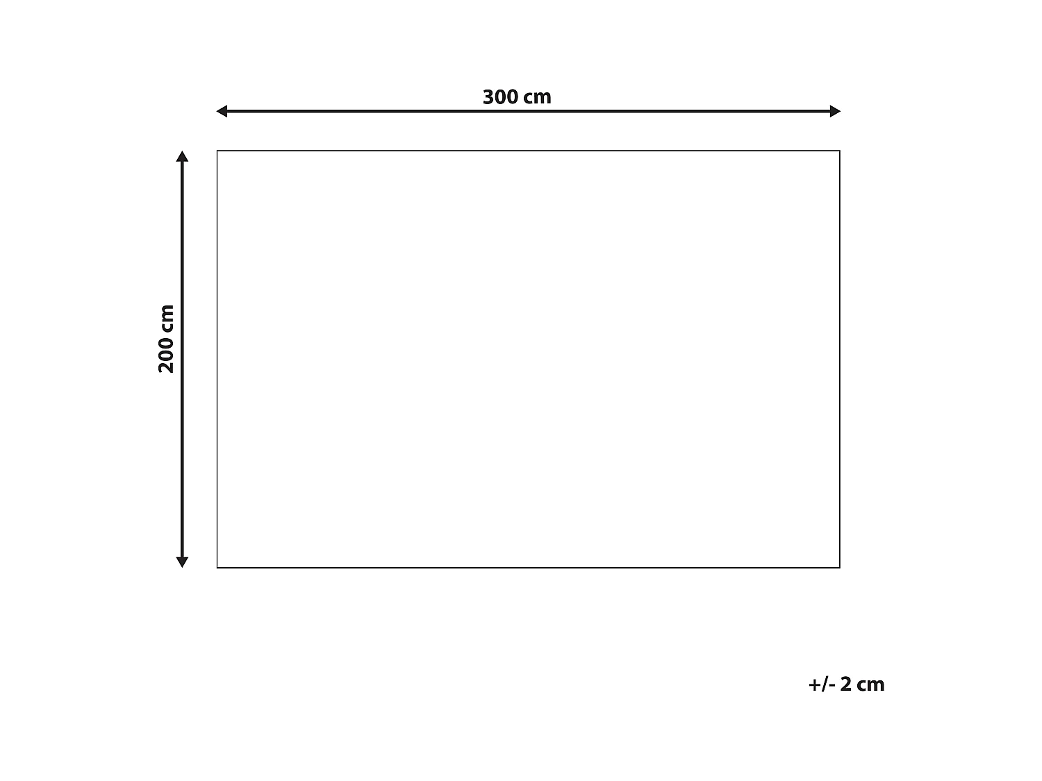 Vloerkleed polypropyleen wit/grijs 200 x 300 cm GORIS