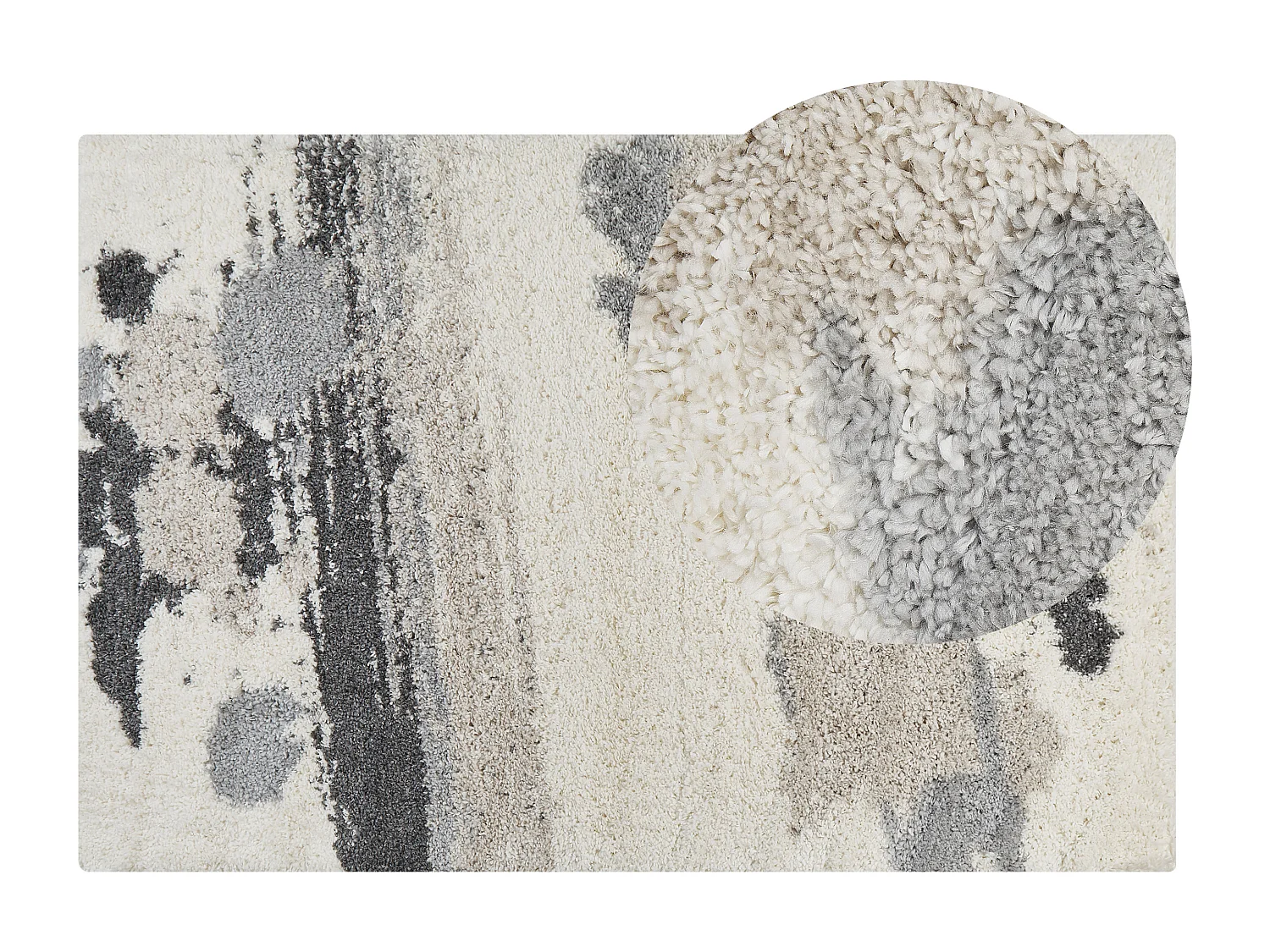 Tapis à poils longs GORIS Blanc 200 x 300 cm