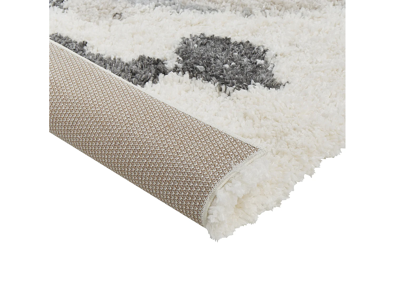 Tapis à poils longs GORIS Blanc 160 x 230 cm