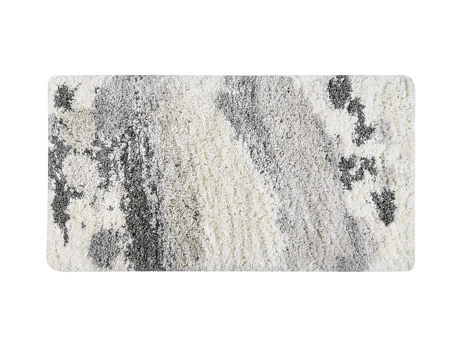 Alfombra blanco/negro/gris 80 x 150 cm GORIS