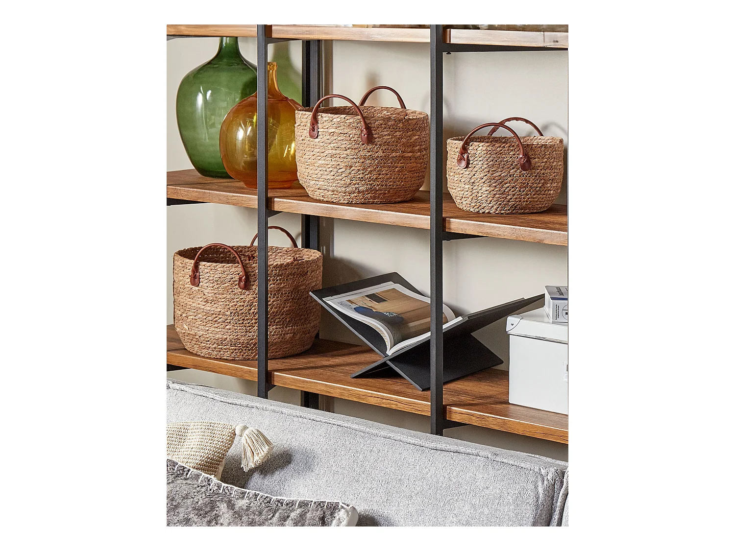 Set van 3 manden SAYJAR Zeewier Natuurlijk