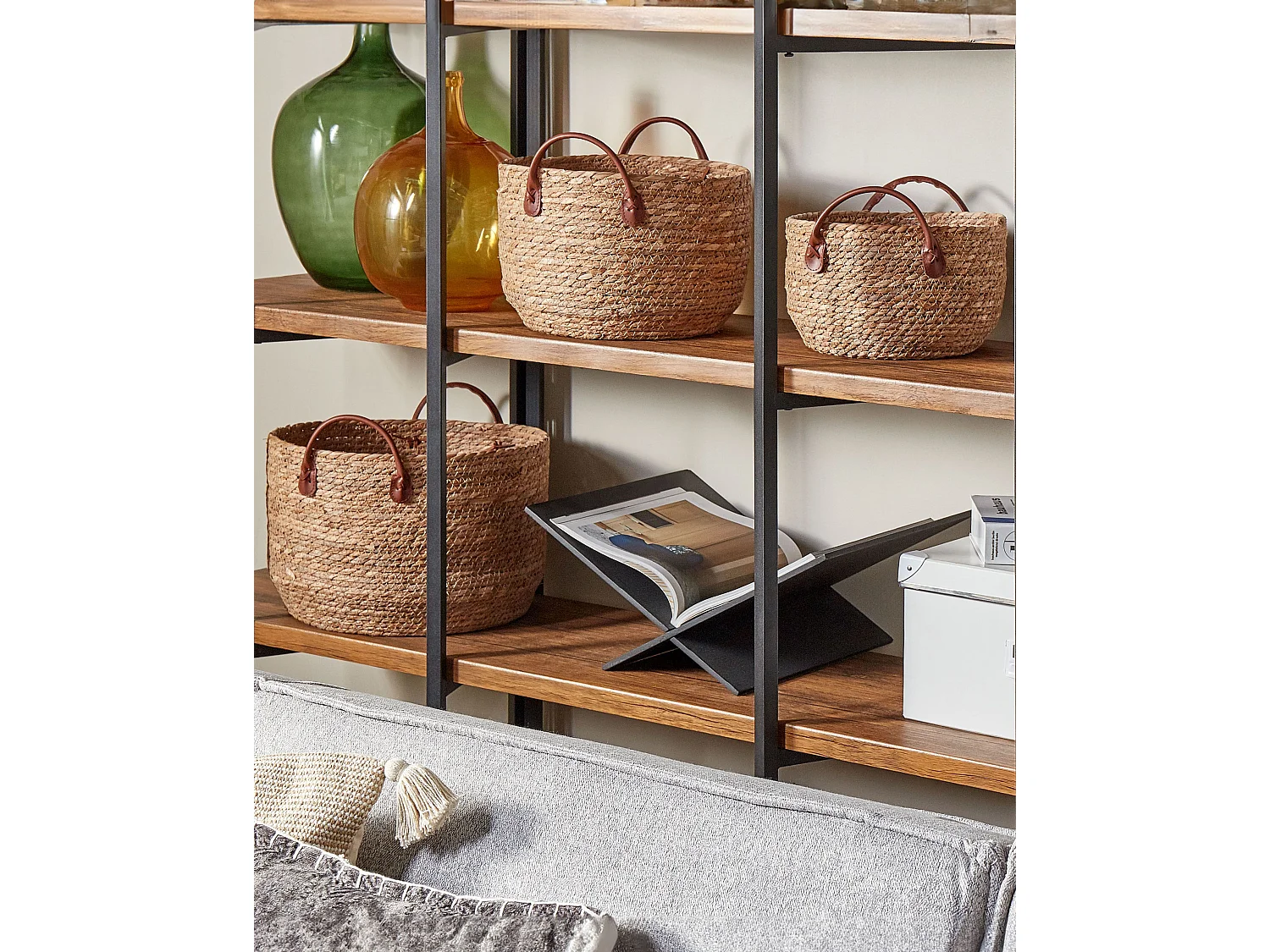 Lot de 3 paniers SAYJAR Herbier marin Naturel