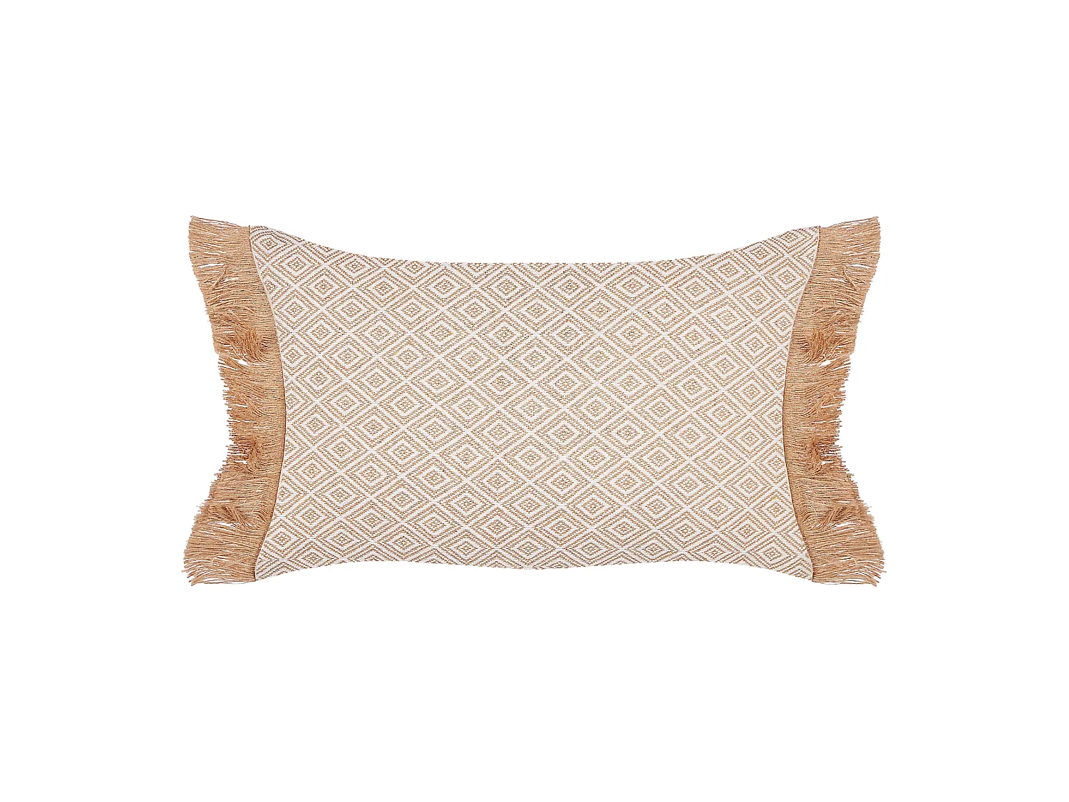 Zestaw 2 poduszek dekoracyjnych BOATH 30 x 50 cm Beżowy Jednolity