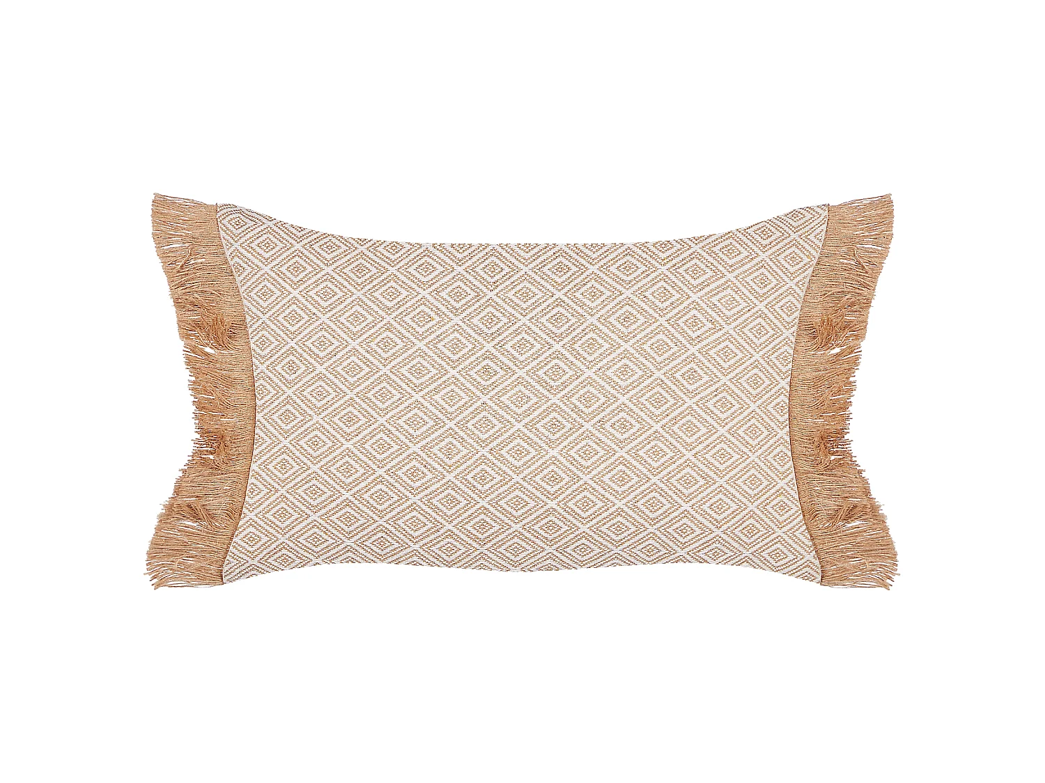 Lot de 2 coussins décoratifs BOATH 30 x 50 cm Beige Unicolore