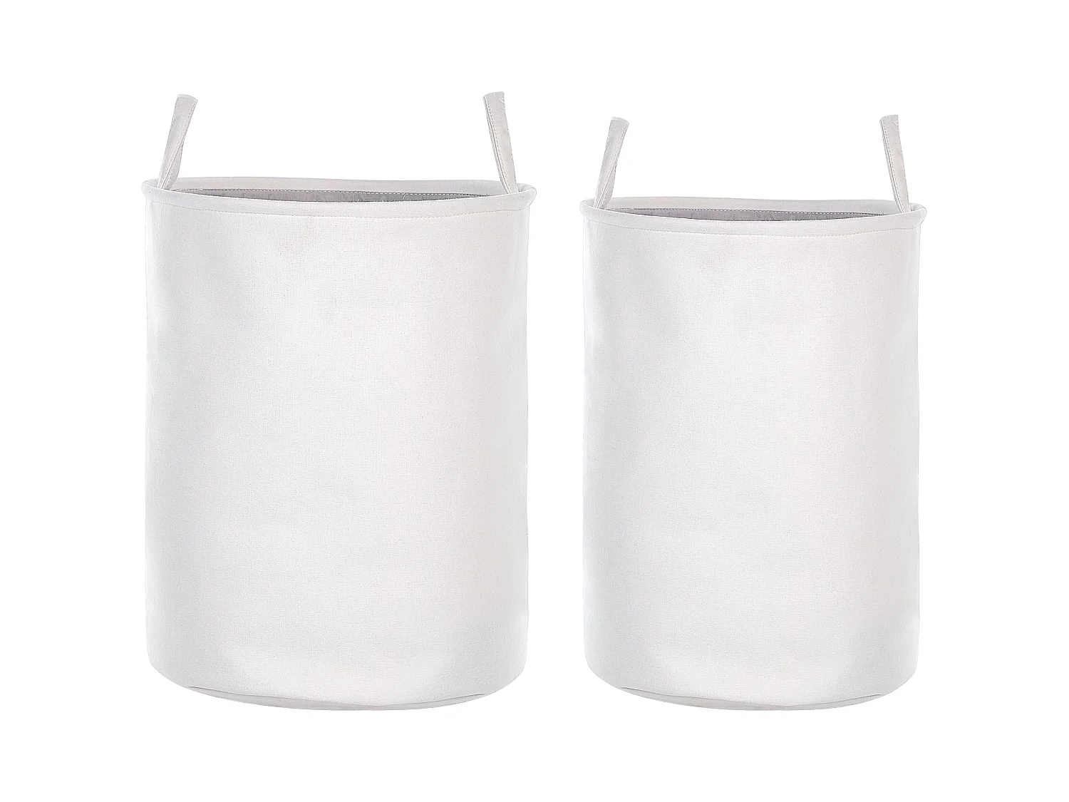 Lot de 2 paniers ARCHA Coton Blanc