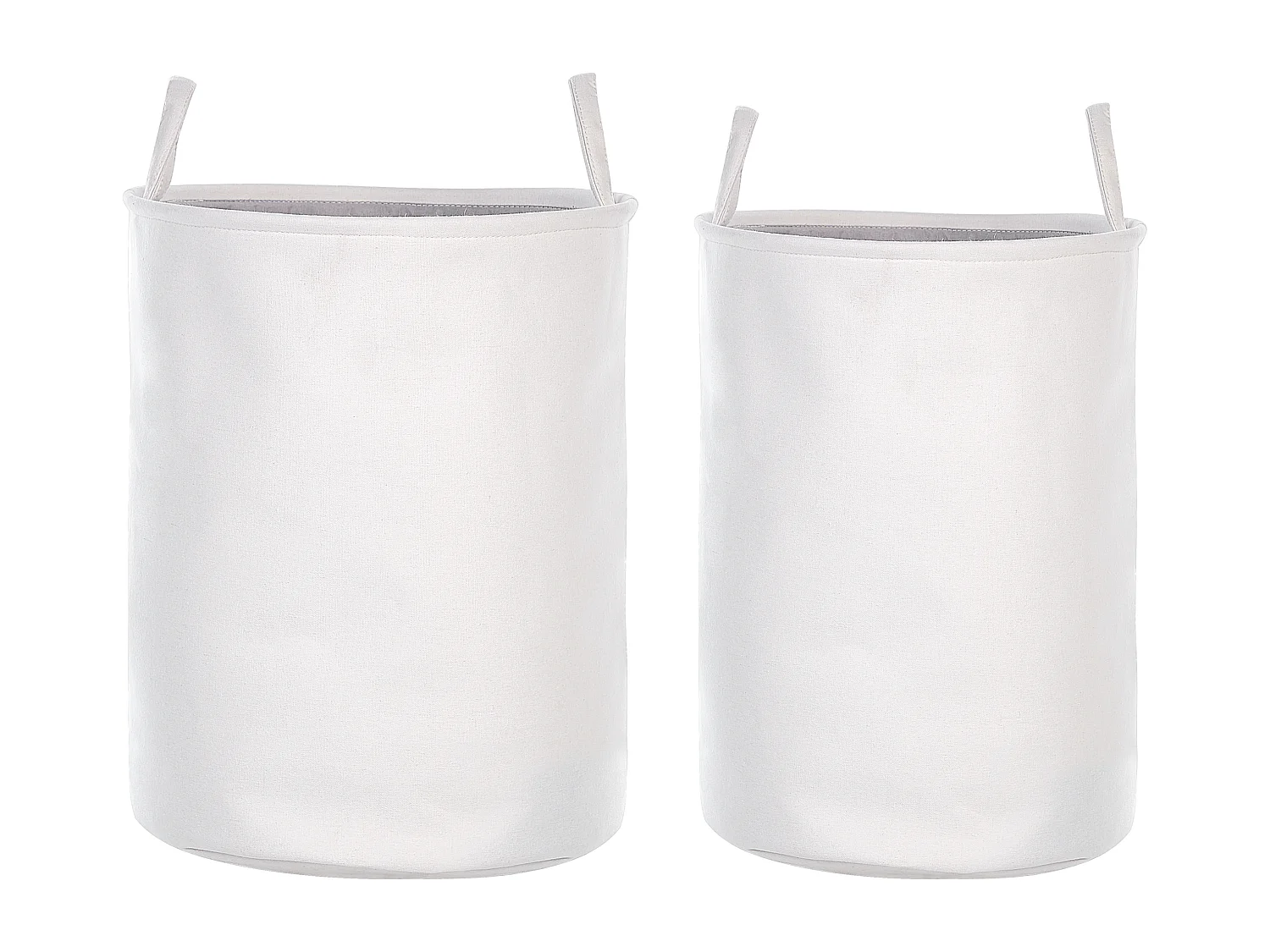 Lot de 2 paniers ARCHA Coton Blanc