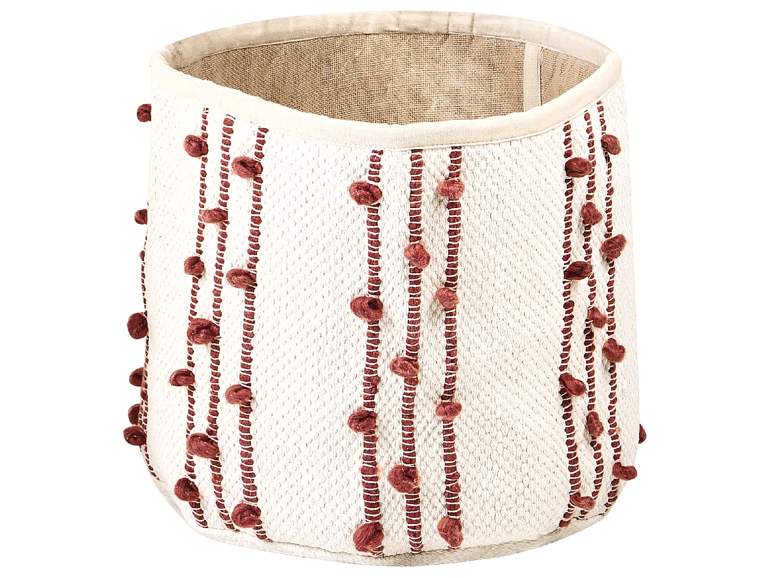 Set of 2 Baskets KHEL Cotton Beige