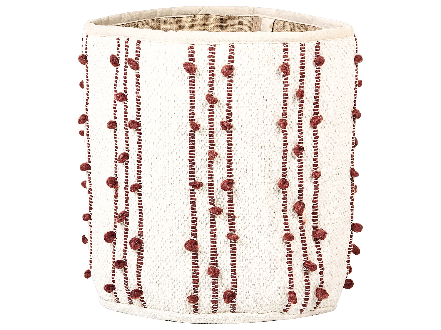 Set of 2 Baskets KHEL Cotton Beige
