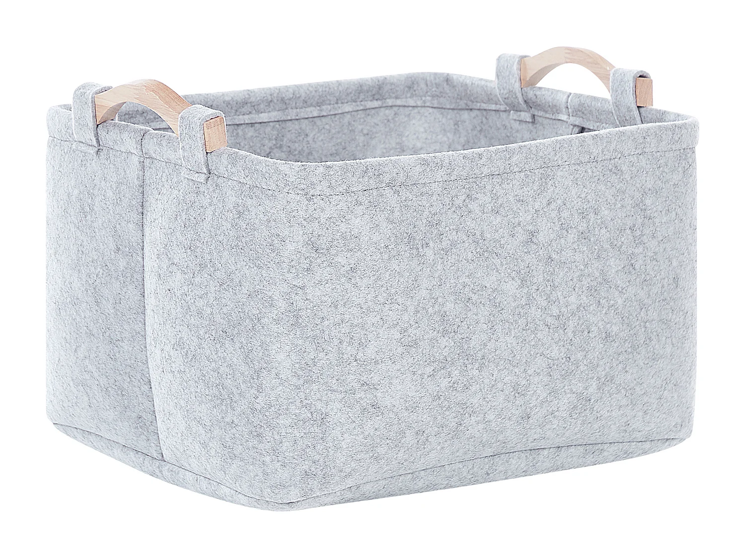 Lot de 3 paniers BAYSAI Filz Gris clair